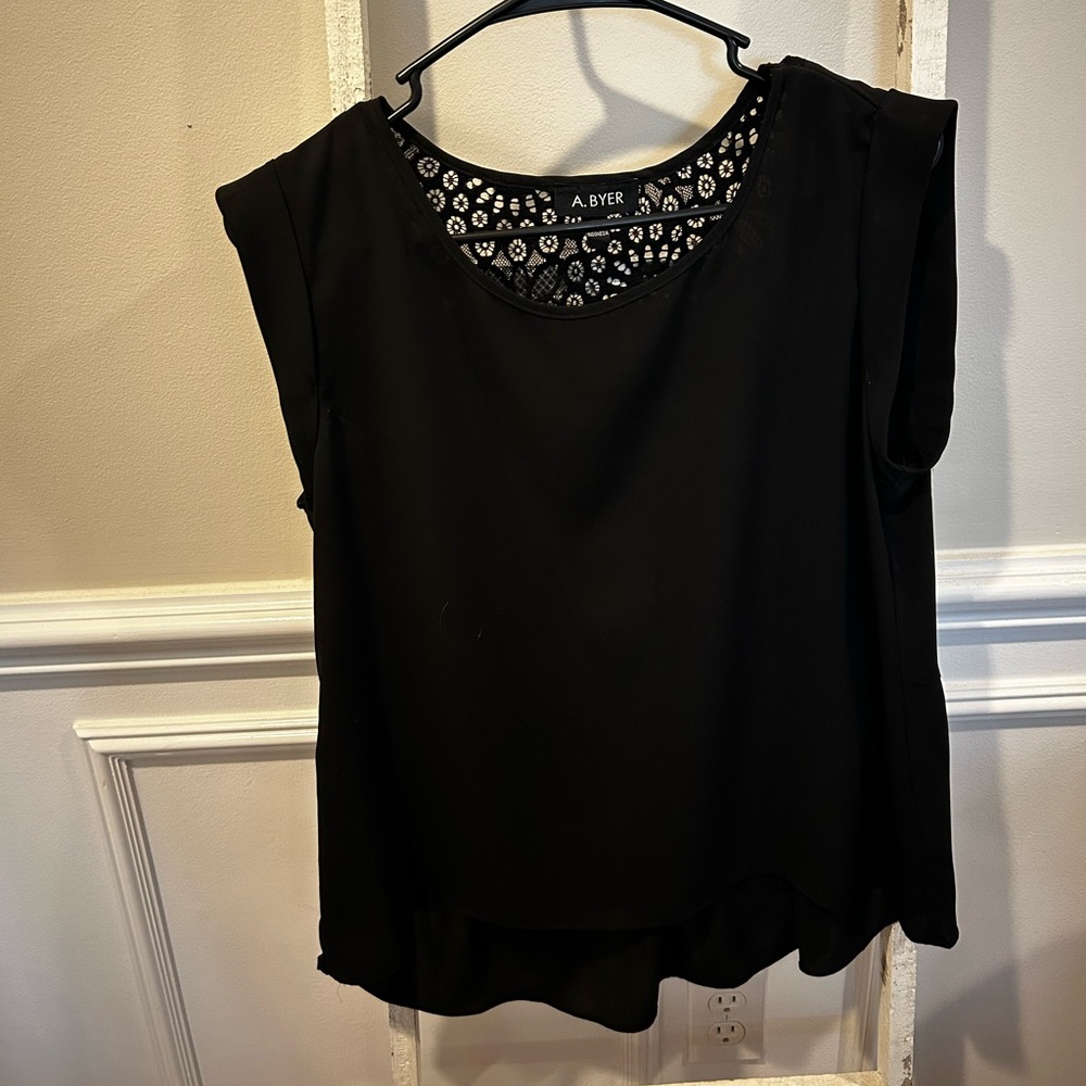 A. Byer Black Women's Top